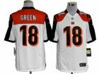 Nike NFL cincinnati bengals #18 green white Game Jerseys