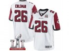 Youth Nike Atlanta Falcons #26 Tevin Coleman Limited White Super Bowl LI 51 NFL Jersey