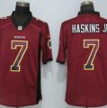 Nike Redskins #7 Dwayne Haskins Jr Burgundy Drift Fashion Limited Jersey