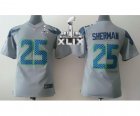 2015 Super Bowl XLIX nike youth nfl jerseys seattle seahawks #25 sherman grey[nike]