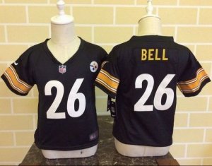 Toddler Nike Pittsburgh Steelers #26 Le\'Veon Bell Black Jerseys
