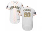 Men Houston Astros #60 Dallas Keuchel White FlexBase Authentic 2018 Gold Program Stitched Baseball Jersey
