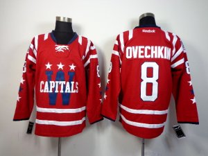 NHL Washington Capitals #8 Alex Ovechkin Red Stitched Jerseys(2015 Winter Classic)