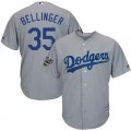 Dodgers #35 Cody Bellinger Gray 2018 World Series Cool Base Player Jersey