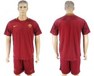 2017-18 Roma Home Soccer Jersey