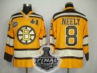 nhl boston bruins #8 neely yellow[2011 stanley cup]