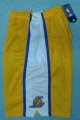 los angeles lakers yellow&white short