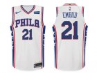 Nike NBA Philadelphia 76ers #21 Joel Embiid Jersey 2017-18 New Season White Jersey