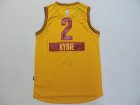 NBA Cleveland Cavaliers #2 kyrie Yellow jerseys(2014 Christmas edition)
