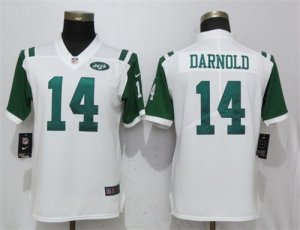 Nike Jets #14 Sam Darnold White Women Vapor Untouchable Limited Jersey