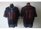 Nike NFL New York Giants #10 Eli Manning black jerseys[Elite lights out]
