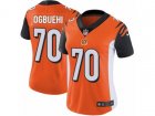 Women Nike Cincinnati Bengals #70 Cedric Ogbuehi Vapor Untouchable Limited Orange Alternate NFL Jersey