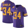 Mens Nike Minnesota Vikings #34 Andrew Sendejo Limited Purple Rush NFL Jersey