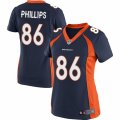 Women's Nike Denver Broncos #86 John Phillips Limited Navy Blue Alternate NFL Jersey