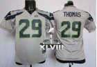 Nike Seattle Seahawks #29 Earl Thomas Grey Alternate Super Bowl XLVIII Youth NFL Elite Jersey