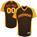 National League Brown 2016 All-Star Game Cool Base Batting Practice Player Customized Jersey