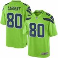 Youth Seattle Seahawks #80 Steve Largent Green Color Rush Limited Jersey