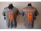 Nike NFL Chicago Bears #6 Jay Cutler Grey Shadow Jerseys