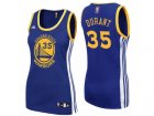 Women Golden State Warriors #35 Kevin Durant Road Blue Jersey