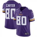 Nike Vikings #80 Cris Carter Purple Vapor Untouchable Limited Jersey