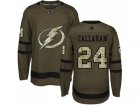 Adidas Tampa Bay Lightning #24 Ryan Callahan Green Salute to Service Stitched NHL Jersey
