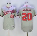 Washington Nationals #20 Daniel Murphy Grey Flexbase Authentic Collection Stitched Baseball Jersey