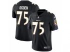 Mens Nike Baltimore Ravens #75 Jonathan Ogden Vapor Untouchable Limited Black Alternate NFL Jersey