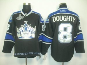 nhl jerseys los angeles kings #8 doughty black-blue[2012 stanley cup champions]