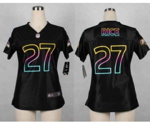 Nike women jerseys baltimore ravens #27 rice black[nike fashion]