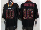 Nike NFL Washington Redskins #10 Robert Griffin III Lights Out Black Elite Jerseys