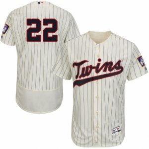 Men\'s Majestic Minnesota Twins #22 Miguel Sano Cream Flexbase Authentic Collection MLB Jersey