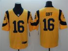 Nike Rams #16 Jared Goff Gold Vapor Untouchable Limited Jersey
