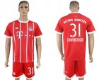 2017-18 Bayern Munich 31 SCHWEINSTEIGER Home Soccer Jersey