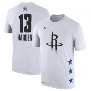 Rockets #13 James Harden White 2019 NBA All-Star Game Men\'s T-Shirt