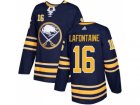 Men Adidas Buffalo Sabres #16 Pat Lafontaine Navy Blue Home Authentic Stitched NHL Jersey