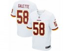 Mens Nike Washington Redskins #58 Junior Galette Elite White NFL Jersey