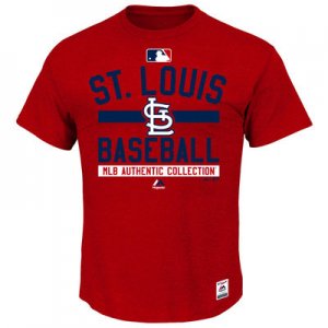 MLB Men\'s St. Louis Cardinals Majestic Big & Tall Authentic Collection Property T-Shirt - Red