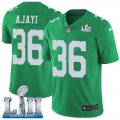Nike Eagles #36 Jay Ajayi Green 2018 Super Bowl LII Vapor Untouchable Limited Jersey