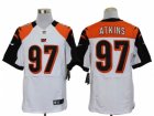 Nike NFL Cincinnati Bengals #97 Geno Atkins White Jerseys(Elite)