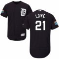 Men's Majestic Detroit Tigers #21 Mark Lowe Navy Blue Flexbase Authentic Collection MLB Jersey