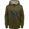 Houston Texans Nike Youth Salute to Service Pullover Performance Hoodie Green
