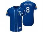 Mens Kansas City Royals #8 Mike Moustakas 2017 Spring Training Flex Base Authentic Collection Stitched Baseball Jersey