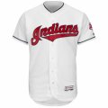 Men's Cleveland Indians Majestic Balnk White Flexbase Authentic Collection Team Jersey