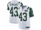 Mens Nike New York Jets #43 Julian Howsare Vapor Untouchable Limited White NFL Jersey