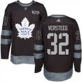 Mens Toronto Maple Leafs #32 Kris Versteeg Black 1917-2017 100th Anniversary Stitched NHL Jersey