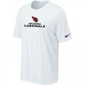 Nike Arizona Cardinals Authentic Logo T-Shirt white
