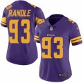 Women's Nike Minnesota Vikings #93 John Randle Limited Purple Rush NFL Jersey
