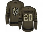 Adidas Vegas Golden Knights #20 Paul Thompson Authentic Green Salute to Service NHL Jersey