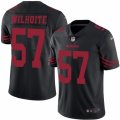 Youth Nike San Francisco 49ers #57 Michael Wilhoite Limited Black Rush NFL Jersey