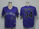 MLB Colorado Rockies #34 Belisle Purple[Cool Base]